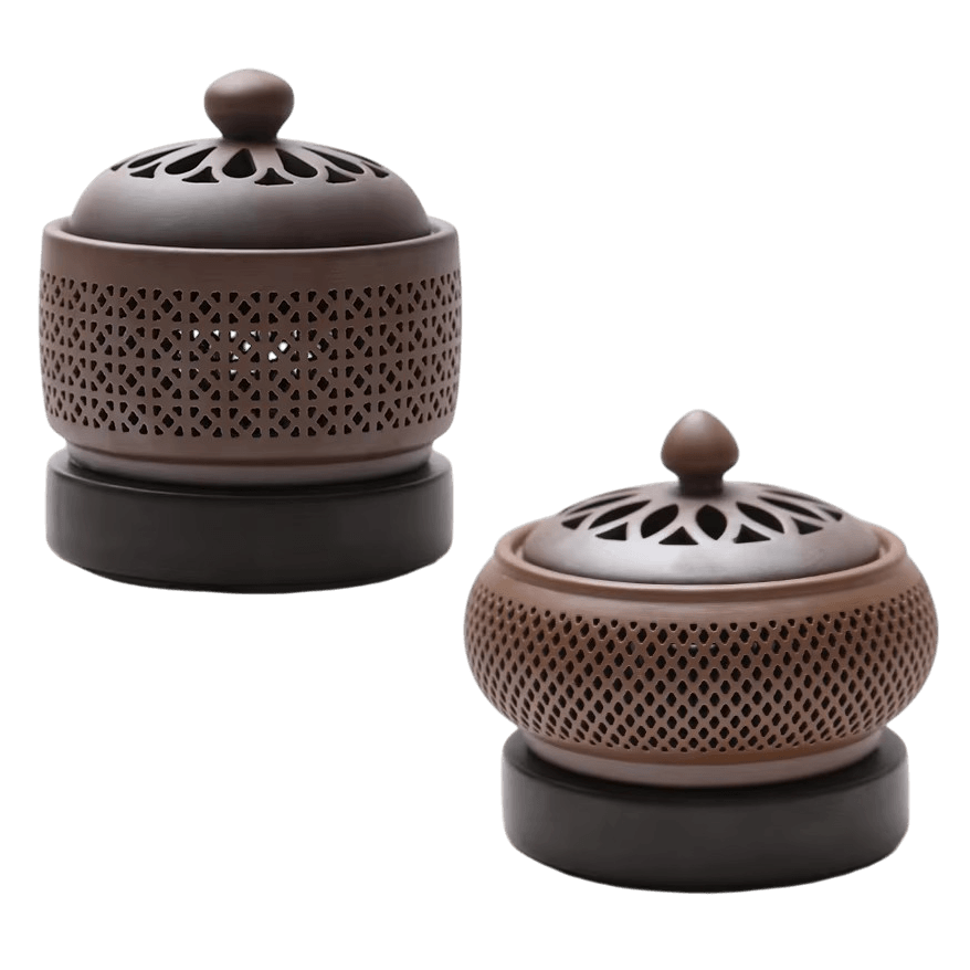 Electric Incense Burner, Adjustable Heat & Timer, Aromatherapy, Night Light O